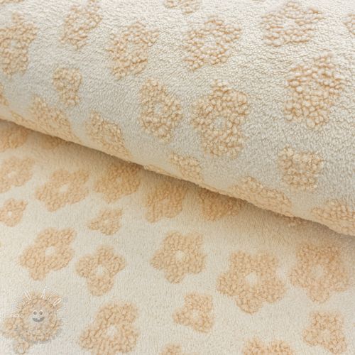 Froté Knitted flowers ecru