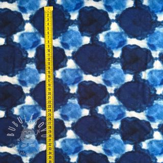 Úplet VISCOSE LYCRA HEAVY Indigo design B digital print
