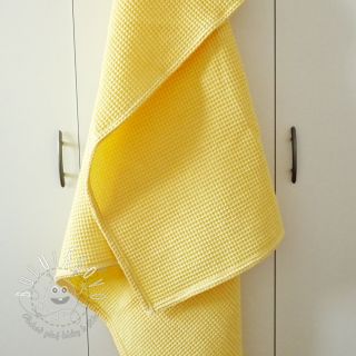 Bavlna s vaflovou väzbou soft yellow