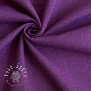 Bavlnená látka s ľanom purple