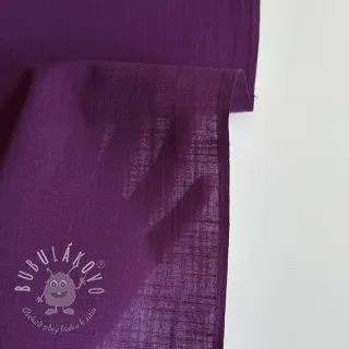 Bavlnená látka s ľanom purple