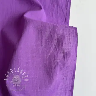 Bavlnená látka s ľanom dark lilac