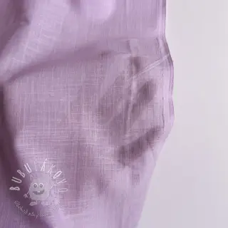 Bavlnená látka s ľanom lilac