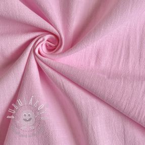 Bavlnená látka s ľanom pink