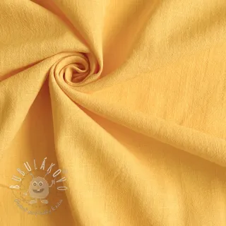 Bavlnená látka s ľanom yellow