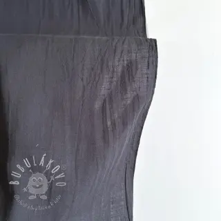 Bavlnená látka s ľanom dark grey