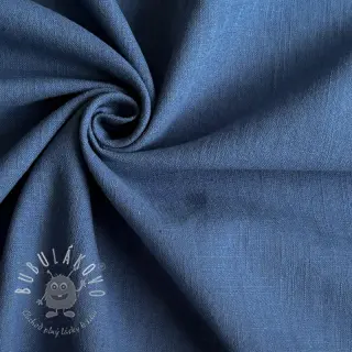 Bavlnená látka s ľanom jeans