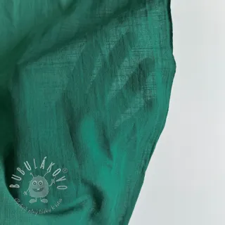 Bavlnená látka s ľanom apple green