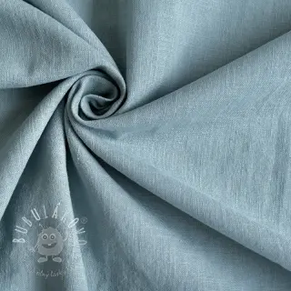 Bavlnená látka s ľanom old blue