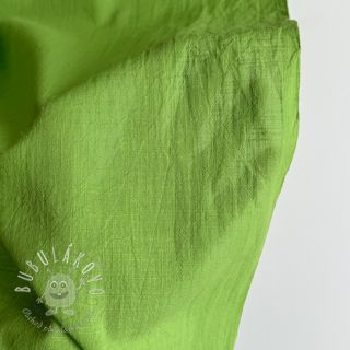 Bavlnená látka s ľanom lime