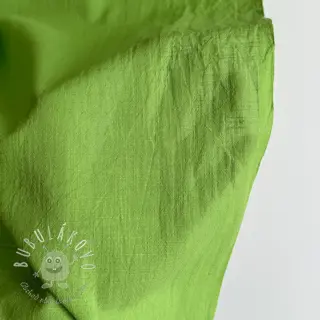 Bavlnená látka s ľanom lime