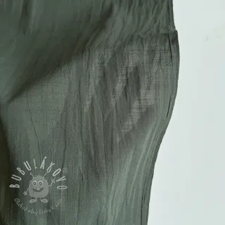 Bavlnená látka s ľanom army