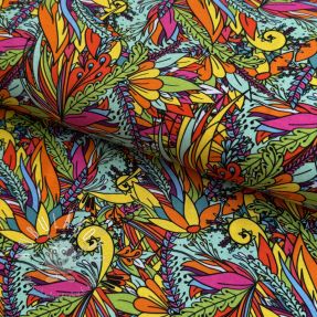 Úplet VISCOSE LYCRA HEAVY Ornamental design C digital print