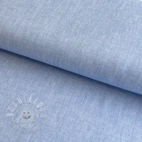Ľan s bavlnou Fishbone light blue