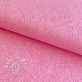 Ľan s bavlnou Fishbone fuchsia