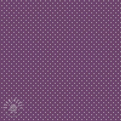 Bavlnená látka Petit dots purple