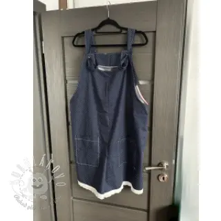 Bavlnená látka Petit dots navy
