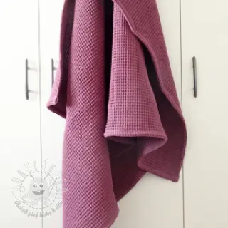 Bavlna s vaflovou väzbou purple