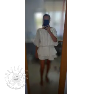 Ľan predpraný white
