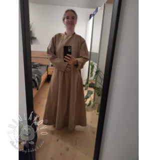 Bavlnená látka s ľanom taupe