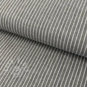 Dvojitá gázovina/mušelín YARN DYED Stripes grey
