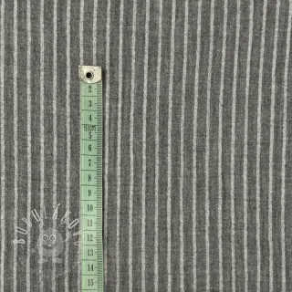 Dvojitá gázovina/mušelín YARN DYED Stripes grey