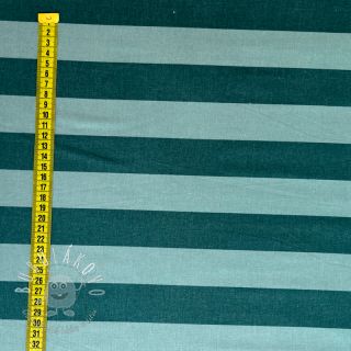Bavlnená látka FLANNEL Stripes petrol
