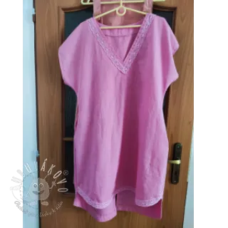 Ľan predpraný 170 g light pink