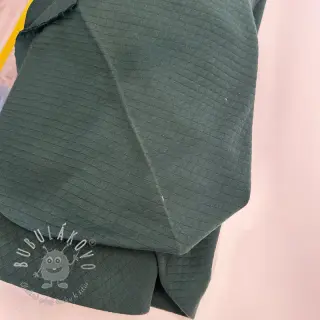 Prešívaná teplákovina dark green II.trieda