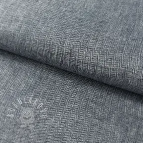 Ľan s bavlnou Fishbone navy