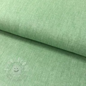 Ľan s bavlnou Fishbone green