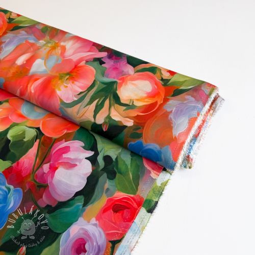 Viskóza RADIANCE Flower design B digital print