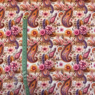 Úplet Paisley woody design A digital print