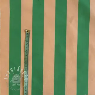 Dekoračná látka premium Joyful Basic Stripe green digital print