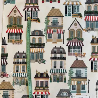 Dekoračná látka premium Shop Boutique City digital print
