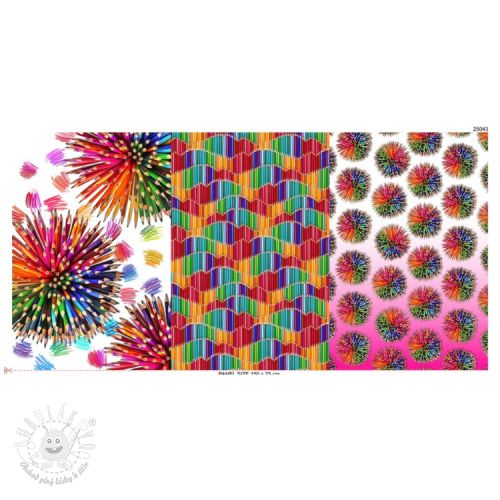 Úplet Pencil explosion PANEL digital print