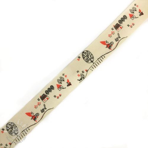 Bavlnená stuha Red ridding hood Bavlnená stuha Red ridding hood