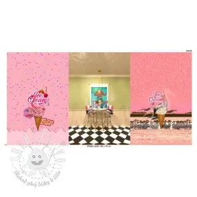 Úplet Pink dinner PANEL digital print