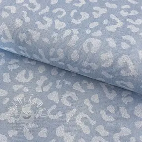JEANS JACQUARD Animal skin light blue