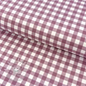 Bavlnená látka FLANNEL Check mauve