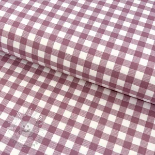 Bavlnená látka FLANNEL Check mauve