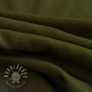 Ľan predpraný 170 g army green