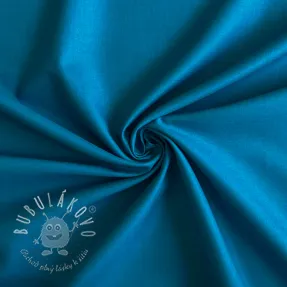 Bavlnený popelín ocean blue