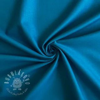 Bavlnený popelín ocean blue