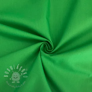 Bavlnený popelín kelly green