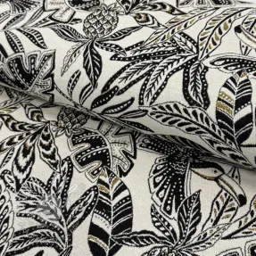Dekoračná látka jacquard Fortuna blanc