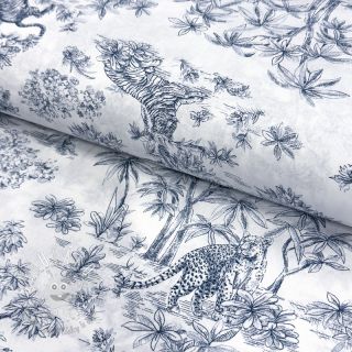 Bavlnená látka Acajou blue PERCALE
