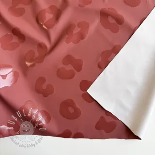Látka na pršiplášť Animal skin bordeaux