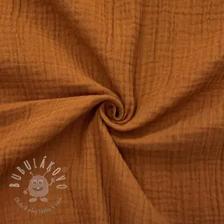 Dvojitá gázovina/mušelín cognac