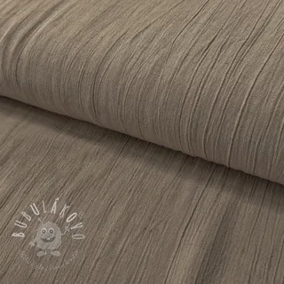 Viskóza s ľanom CRINCLE taupe